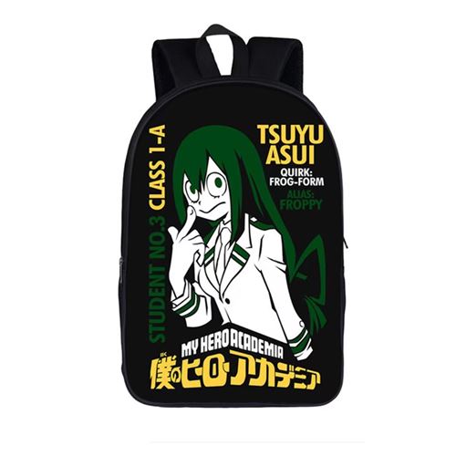 Sac à dos My Hero Academia pour Enfants Cadeaux pour Garçon (SD1472) 29*16*42cm Noir