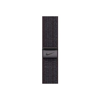 Apple Nike - Boucle pour montre intelligente - 45 mm - 145 - 220 mm - Noir/bleu