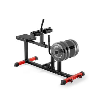 VEVOR Banc mollets assis, musculation jambes, charge 200 kg, compatible disques. - 1