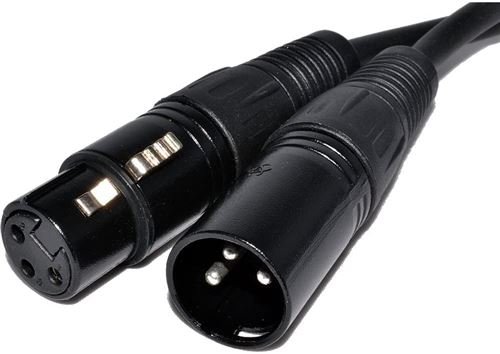 Câble XLR mâle XLR femelle 3 broches - 5m - Microphone Son