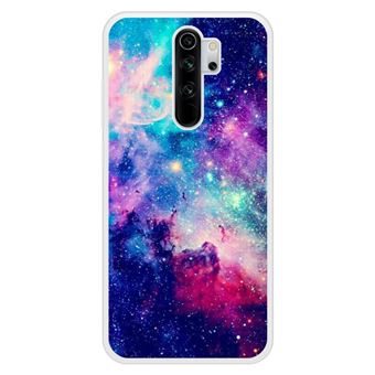 Coque renforcée rigide - Compatible Xiaomi Redmi Note 8 Pro - design galaxie bleue - 1