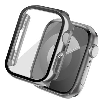 imoshion Coque rigide brillante à couverture complète pour  Watch 7 / 8 / 9 - 41 mm - Argent - 1