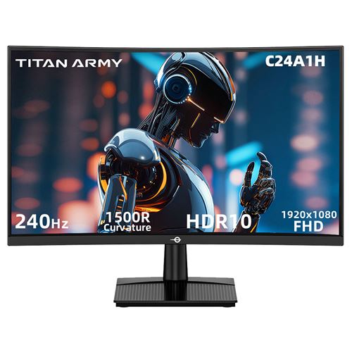 Moniteur Gaming TITAN ARMY C24A1H R1500 16:9 VA FHD 240Hz (UE)