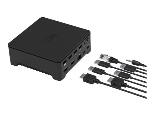 PORT connect USB-C & USB-A 2X2K UNIVERSAL OFFICE - Station d'accueil - USB-C 3.1 Gen 2 - 2 x HDMI - 1GbE - 130 Watt - Europe