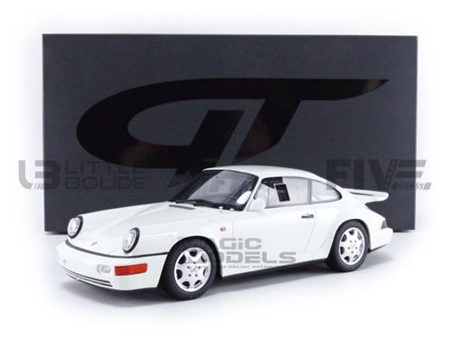 Voiture Miniature de Collection GT SPIRIT 1-18 - PORSCHE 911 / 964 Carrera 4 Lightweight - 1991 - White - GT319