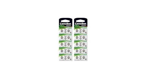 Camelion - 20 piles ag10 lr54 lr1130 sr1130 w 389 g10 uk rapide appareils électroniques