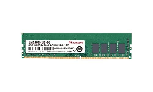 Transcend JetRAM - DDR4 - module - 8 Go - DIMM 288 broches - 2666 MHz / PC4-21300 - CL19 - 1.2 V - mémoire sans tampon - non ECC