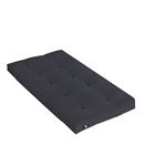Matelas Futon Coton + Fibres Gris Anthracite 90 x 190 cm