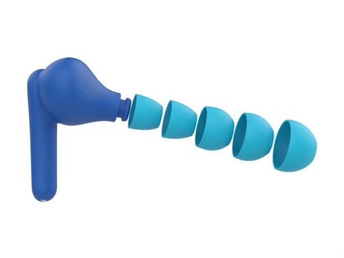 Belkin SoundForm Nano 2 for Kids - Écouteurs sans fil avec micro - intra-auriculaire - Bluetooth - bleu