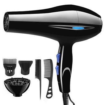 Seche cheveux Professionnel Ionique 2200W OLOKDYIZ 1 Diffuseur 2 Buses 3 Modes Réglables - 1