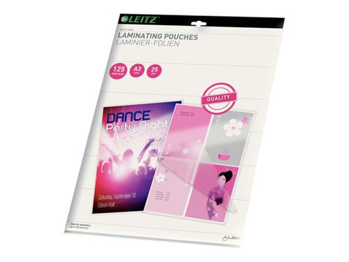 Leitz - A3 (297 x 420 mm) pochettes plastifiées