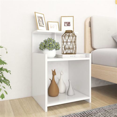Vidaxl Blanc Table De Chevet - Image 3