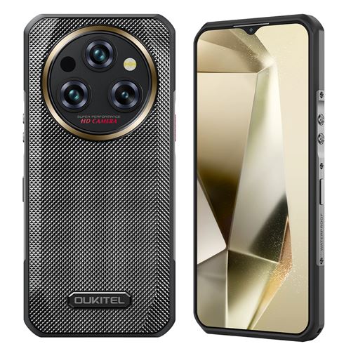 Smartphone Oukitel WP35 Pro Noir : 6.6 , 12Go+512Go+2To, 11000mAh, Android 14,Empreinte digitale, Dual SIM 5G, NFC,Téléphone Portable-360g
