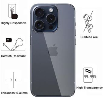 Vitre arrière Complète pour iPhone 15 Pro Max avec MagSafe Clappio Gris foncé - Pièces détachées pour téléphonie mobile - Achat & prix