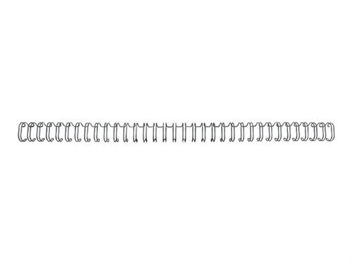 GBC WireBind - 9.5 mm - 34 anneaux - A4 (210 x 297 mm) - 85 feuilles - noir - 100 unités fil de ligature - pour WireBind W20, W25E; Rexel WB606