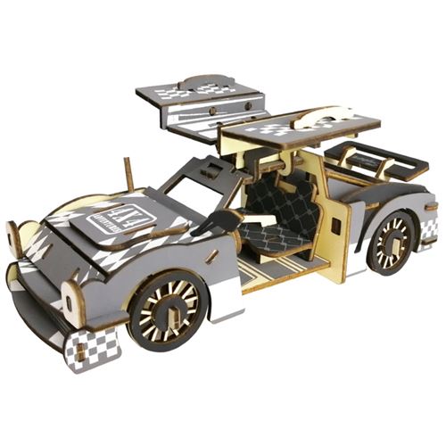 Puzzle 3D 89 pièces - Char de course cool
