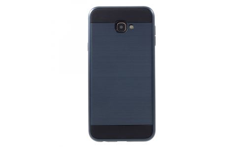 Coque hybride Galaxy J4+ renforcée coloris bleu