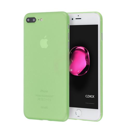 doupi UltraSlim Coque pour iPhone 8 Plus / 7 Plus (5,5 pouces), fin mat ultra mince et ultra léger Bumper Cover Housse de Protection, vert