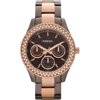 Montre Femme Fossil Stella IP ES2955 en Acier marron et or rosé - Montre à  quartz - Achat \u0026 prix | fnac