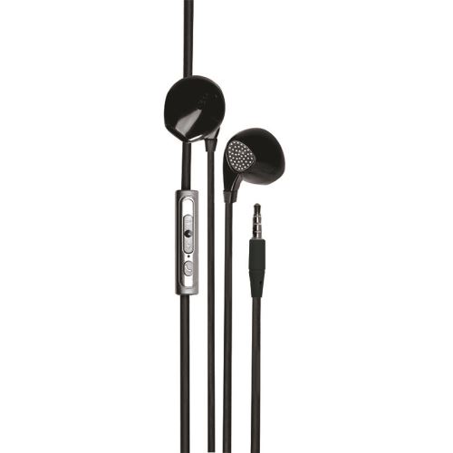 Ecouteurs Metronic Ecouteur Intra-Auriculaire avec Micro Intégré 1,2 M - Noir