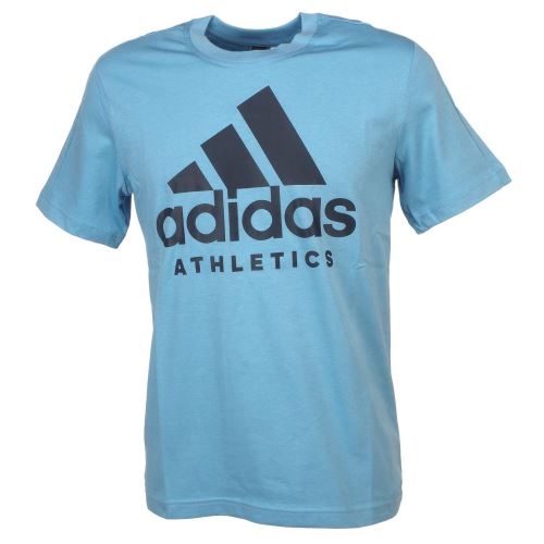 Tee shirt manches courtes Adidas Sid branded blue mc tee Bleu taille : L réf : 53733
