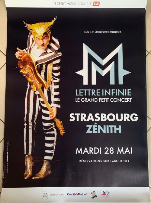 M / Matthieu CHEDID - Lettre Infinie Tour 2019 - AFFICHE