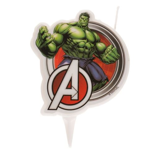 bougie 2d anniversaire hulk 7,5 cm