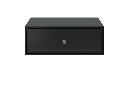 Table de chevet en MDF coloris café noir - 15 x 41.5 x 35 cm -PEGANE-