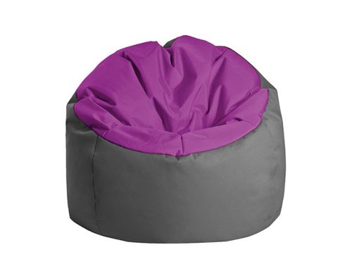 Pouf en polyester 70x70cm BOWLY violet