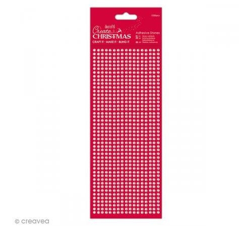 Strass autocollants 3 mm - Argenté - 1530 pcs