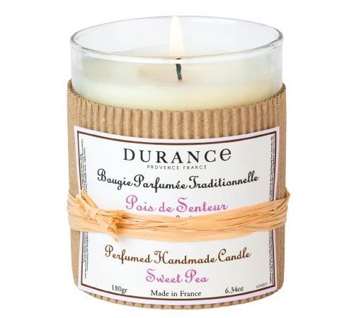 DURANCE Bougie Parfum Pois de Senteur