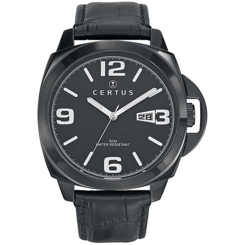 Montre CERTUS en Cuir Noir - 610789