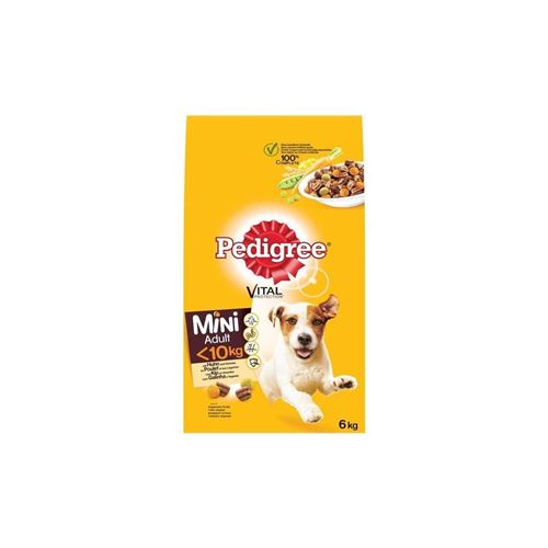 Comparer les prix de Pedigree Mini - Croquettes Au Poulet Et Aux Legumes - Pour Chien Adulte De Petite Taille - 6 Kg