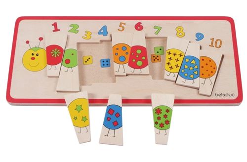 beleduc telepuzzle chenille 10 pièces