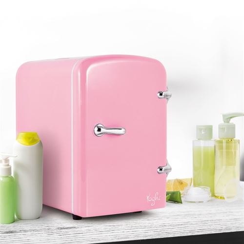 Mini-réfrigérateur, 8L Petit Refroidisseur Rose pour le Maquillage
