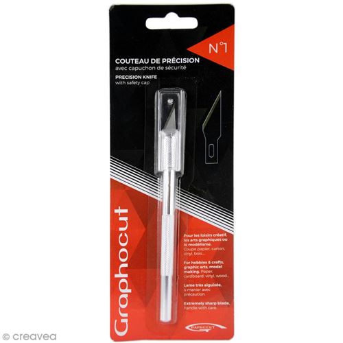 Cutter scalpel de précision Graphocut n 1 - 12 cm