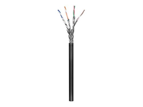 goobay - Bulkkabel - 100 m - SFTP, PiMF - CAT 6 - met strengen - zwart
