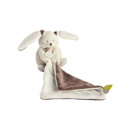 BABYNAT Pantin pm avec doudou lapin 12cm - gris