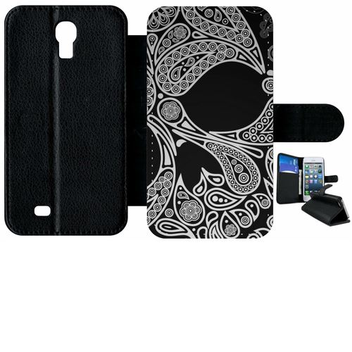 Etui À Rabat Samsung Galaxy S4 Skull Barroque