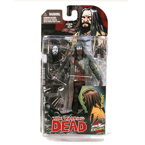 The Walking Dead Figurine Jesus (Bloody B&W) 15 Cm