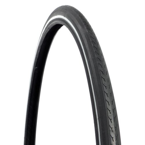Dresco Pneu extérieur 28 x 1 5/8 x 1 1/4 (32-622) anti-crevaison noir/réflexion