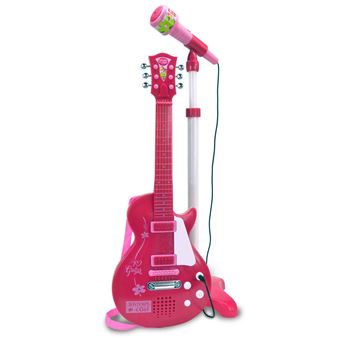Guitare Pour Enfant Reig Microphone Rose