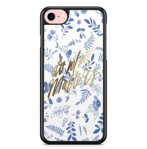 Coque Fifrelin pour iPhone 5C Do what matters citation fleurs flowers