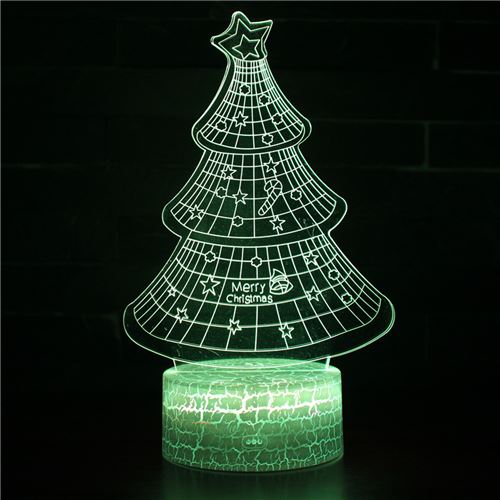 Stack Lampe 3D Tactile Veilleuses Enfant 7 Couleurs Avec Telecommande - Noël #643