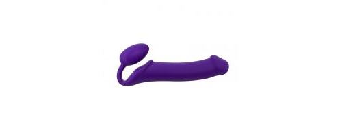 Gode ceinture semi-réaliste (Couleur : VIOLET - Taille : XL)