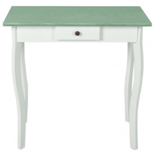 vidaXL Wandtafel MDF wit en grijsbruin
