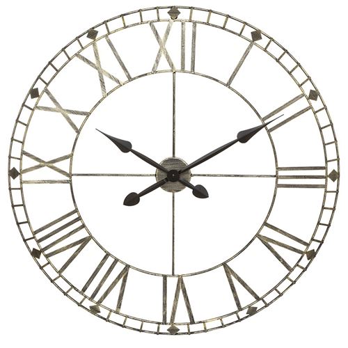 Horloge métal effet brossé D77 Atmosphera