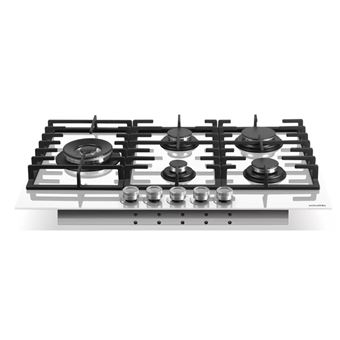 Scholtès SOTG1730W - Table de cuisson au gaz - 5 plaques de cuisson - Niche - largeur : 56 cm - profondeur : 48 cm - blanc