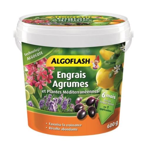 Algoflash engrais algocote agrumes et plantes méditerranéennes - 600g
