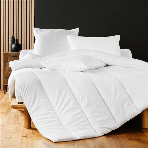 couette 2 personnes 260 x 240 cm polyester uni confort